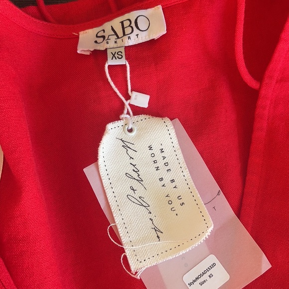 NWT Sabo Skirt Aquilla Dress - Red - Picture 11 of 13